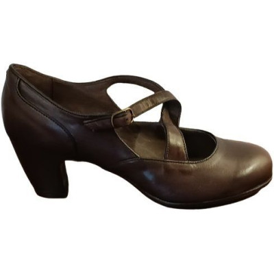 I.N.K. Shoes - Décolleté Mary Jane in pelle colore marrone-sc017-Italianfashionglam
