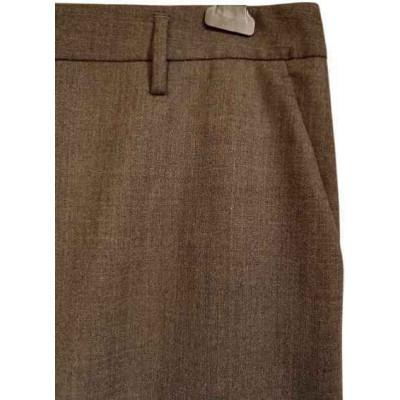 Aspesi - Gonna tubino al ginocchio in lana di color grigio-gne058-Italianfashionglam