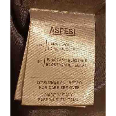 Aspesi - Gonna tubino al ginocchio in lana di color grigio-gne058-Italianfashionglam