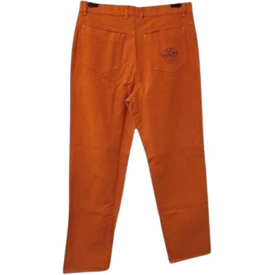 Red Devil - Jeans da uomo in cotone orange gamba dritta - bju016-Italianfashionglam