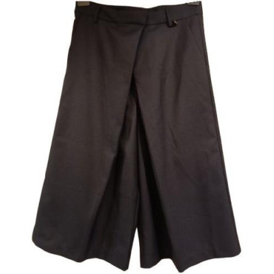 Souvenir - Gonna a pantalone in tessuto di viscosa nero-gne027-Italianfashionglam