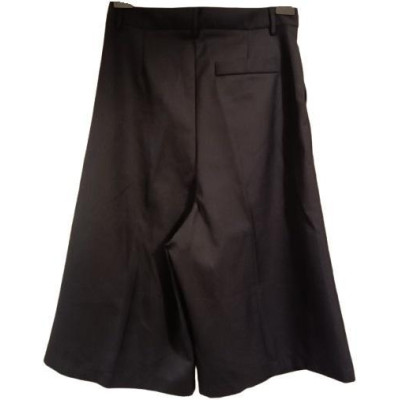 Souvenir - Gonna a pantalone in tessuto di viscosa nero-gne027-Italianfashionglam