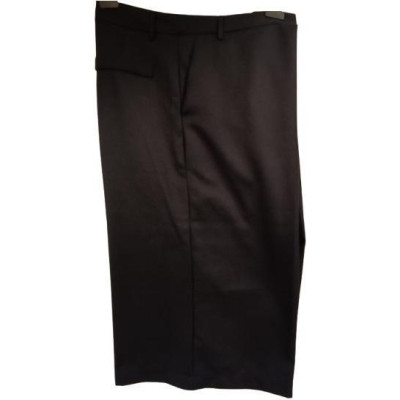 Souvenir - Gonna a pantalone in tessuto di viscosa nero-gne027-Italianfashionglam
