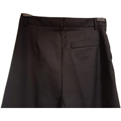 Souvenir - Gonna a pantalone in tessuto di viscosa nero-gne027-Italianfashionglam