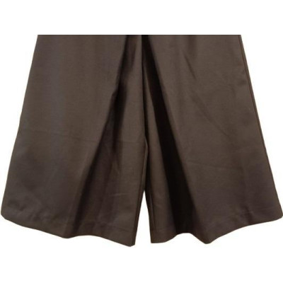 Souvenir - Gonna a pantalone in tessuto di viscosa nero-gne027-Italianfashionglam