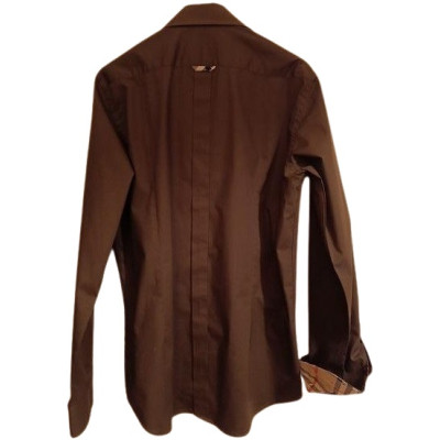 Burberry - Camicia glam uomo in cotone verde militare-camu064-Italianfashionglam