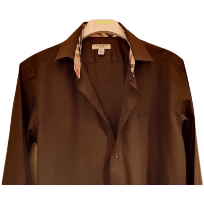 Burberry - Camicia glam uomo in cotone verde militare-camu064-Italianfashionglam