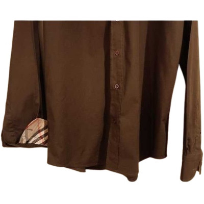 Burberry - Camicia glam uomo in cotone verde militare-camu064-Italianfashionglam