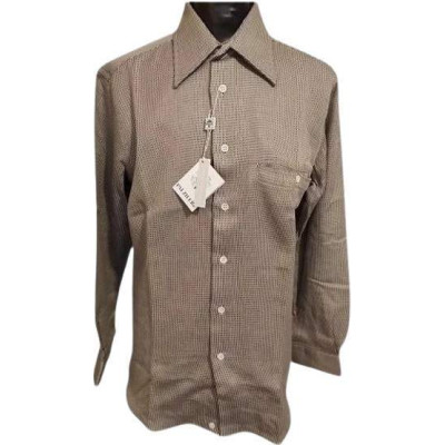Pal Zileri - Camicia da uomo in cotone color grigio scuro-camu008-Italianfashionglam