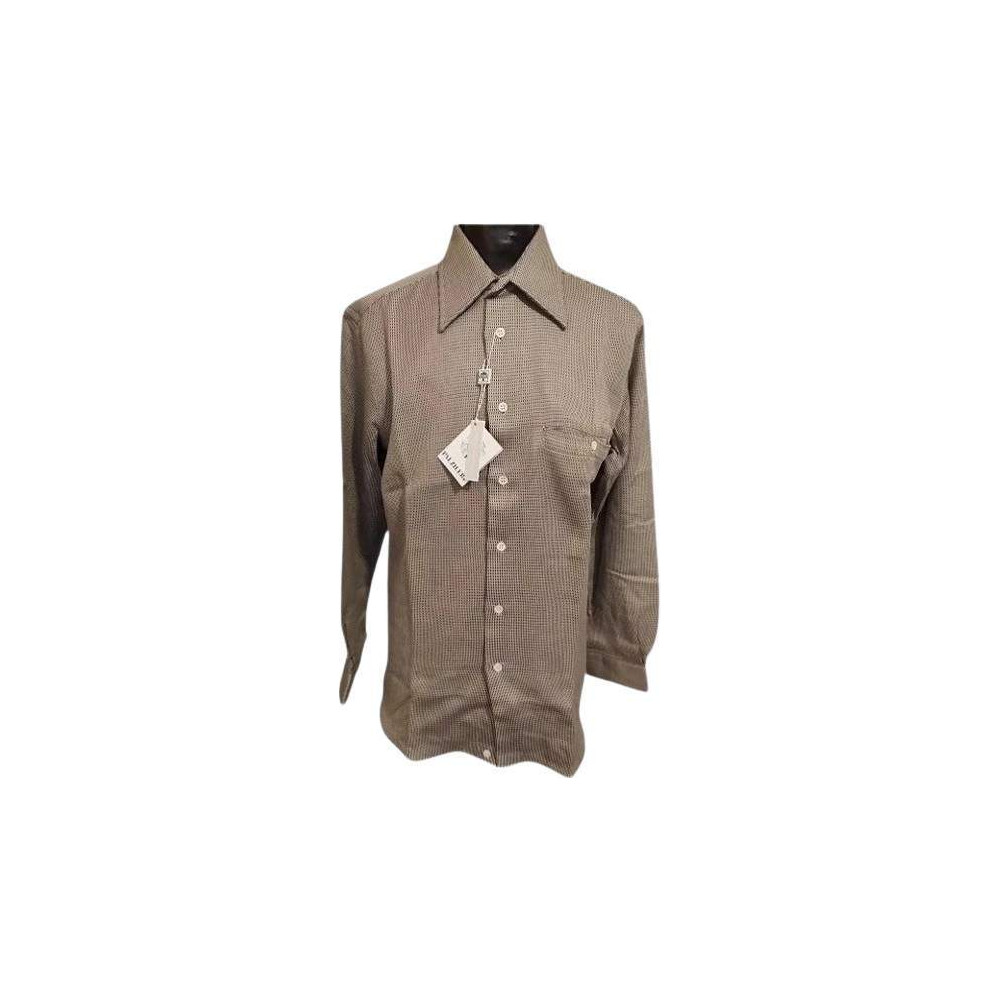 Pal Zileri - Camicia da uomo in cotone color grigio scuro-camu008-Italianfashionglam Pal Zileri - Camicia da uomo in cotone color grigio scuro-camu008-Italianfashionglam