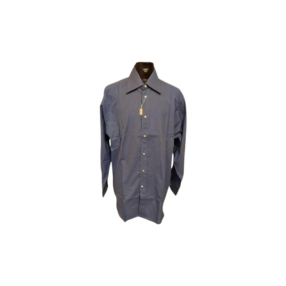 Pancaldi&B - Camicia classica da uomo in cotone azzurro-camu011-Italianfashionglam Pancaldi&B - Camicia classica da uomo in cotone azzurro-camu011-Italianfashionglam
