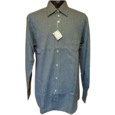 Cassera - Camicia classica da uomo in cotone grigio scuro-camu001-Italianfashionglam
