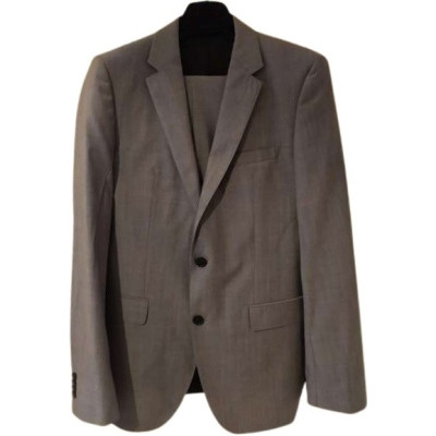 Hugo Boss - Abito chic da uomo in fresco lana grigio ghiaccio-acu009-Italianfashionglam