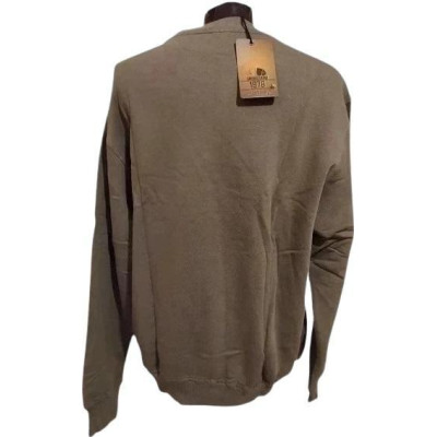 Americanino felpa da uomo vintage in cotone verde oliva fpu001-Italianfashionglam