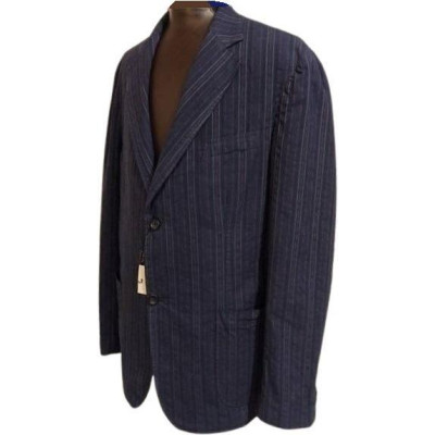 Barramundi giacca da uomo in cotone blu scuro - giuo028-Italianfashionglam