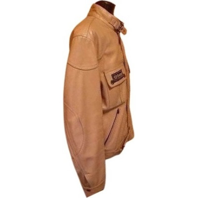 Giacca da uomo in vera pelle color cammello-acu019-Belstaff-Italianfashionglam