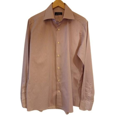 Guy Laroche - Camicia da uomo in cotone a righe rosa -camu079-Italianfashionglam