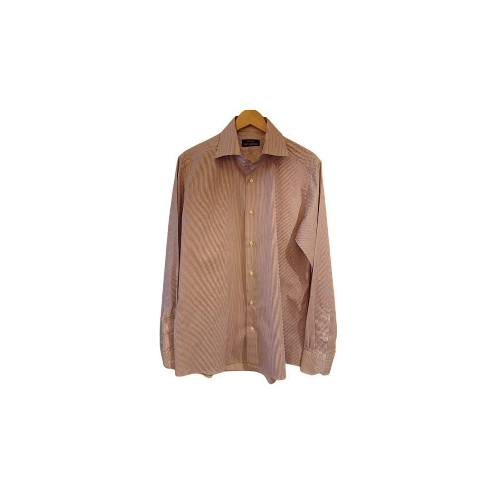 Guy Laroche - Camicia da uomo in cotone a righe rosa -camu079-Italianfashionglam Guy Laroche - Camicia da uomo in cotone a righe rosa -camu079-Italianfashionglam