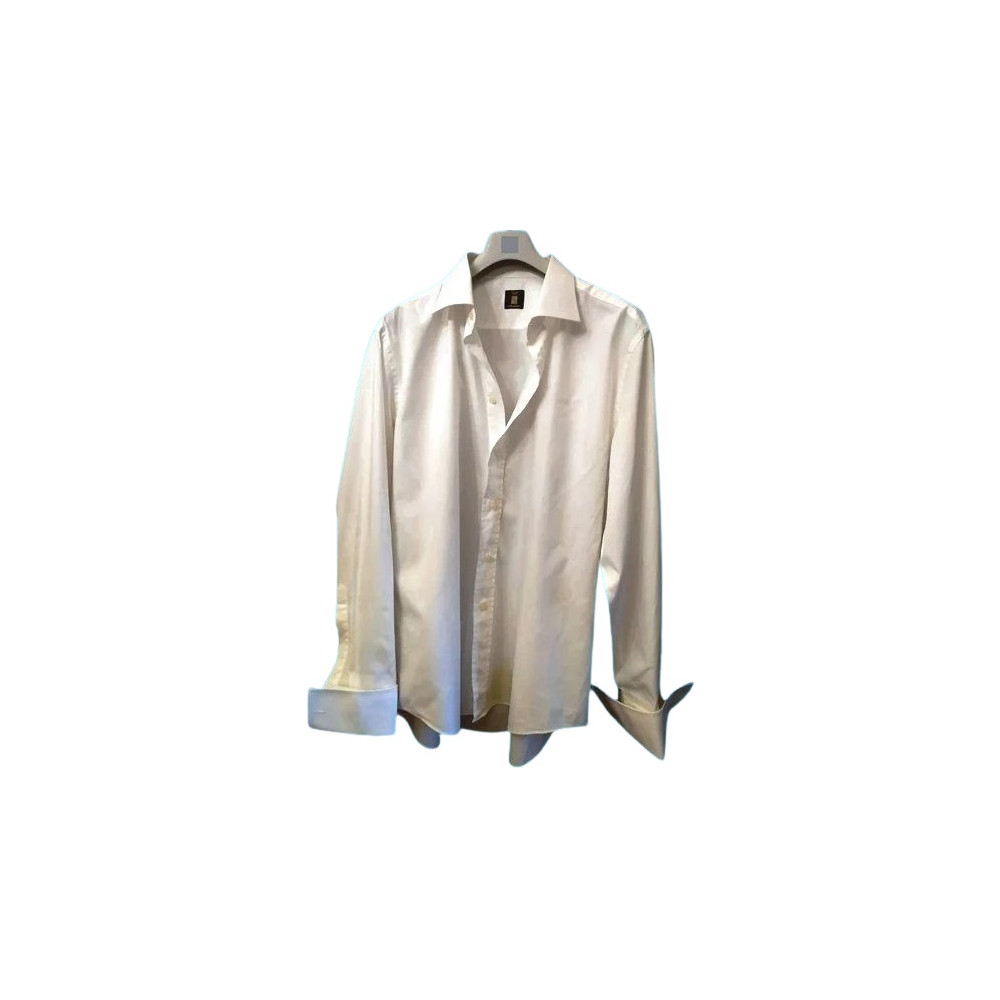 Hamilton - Camicia da uomo in puro cotone color bianco-camu007-Italianfashionglam Hamilton - Camicia da uomo in puro cotone color bianco-camu007-Italianfashionglam