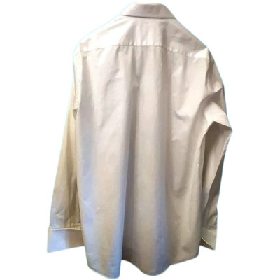 Hamilton - Camicia da uomo in puro cotone color bianco-camu007-Italianfashionglam