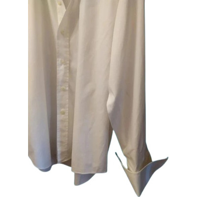 Hamilton - Camicia da uomo in puro cotone color bianco-camu007-Italianfashionglam