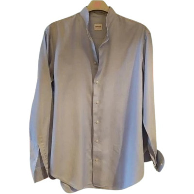 Armani - Camicia da uomo in cotone di colore azzurro-camu002-Italianfashionglam