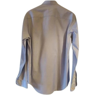 Armani - Camicia da uomo in cotone di colore azzurro-camu002-Italianfashionglam