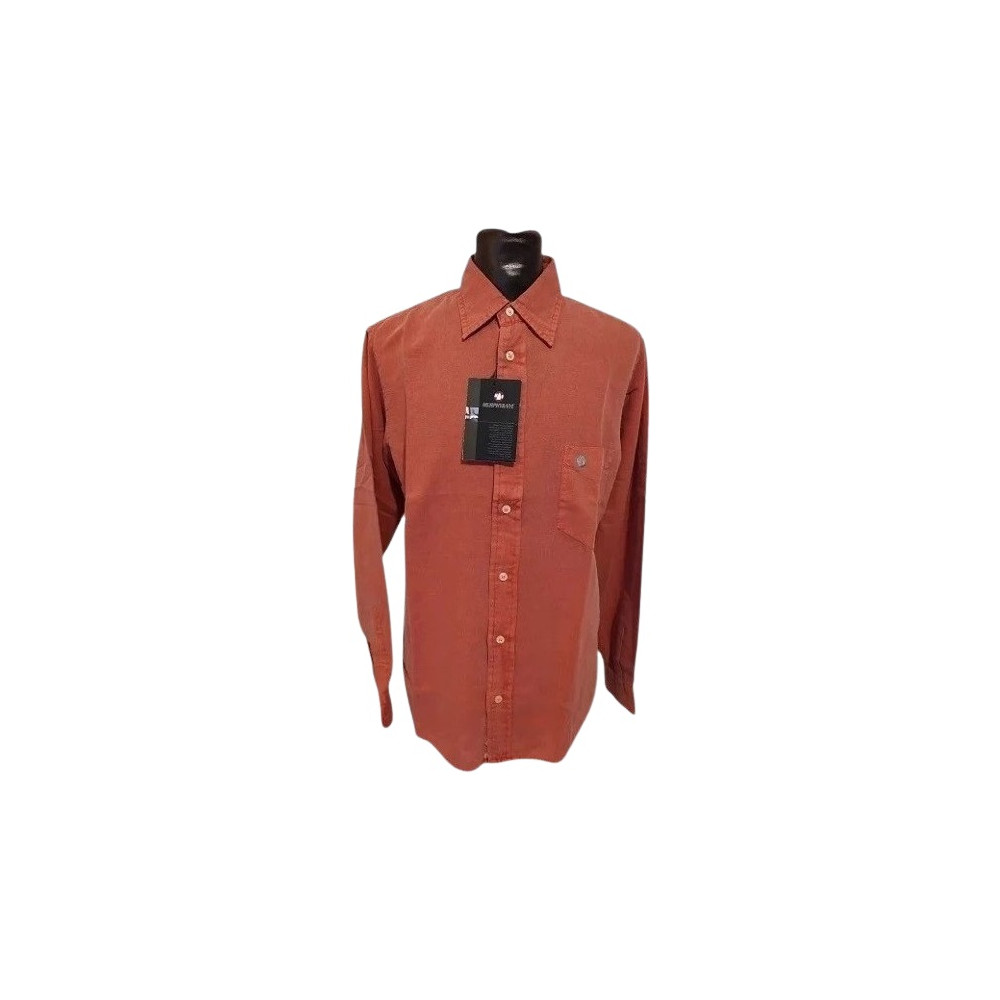 Murphy & Nye - Camicia da uomo in lino cotone aragosta-camu010-Italianfashionglam Murphy & Nye - Camicia da uomo in lino cotone aragosta-camu010-Italianfashionglam