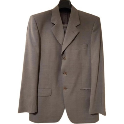 Exim - Abito classico da uomo in pura lana grigio ghiaccio-acu004-Italianfashionglam