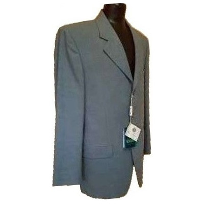 Exim - Abito classico da uomo in pura lana grigio ghiaccio-acu004-Italianfashionglam