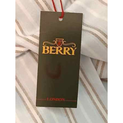 Berry - Camicia classic da uomo in tessuto di puro cotone - camu003-Italianfashionglam