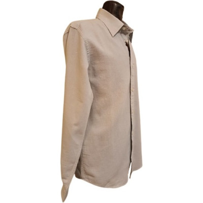 Murphy&Nye - Camicia glam uomo in cotone e lino grigio-camu014-Italianfashionglam