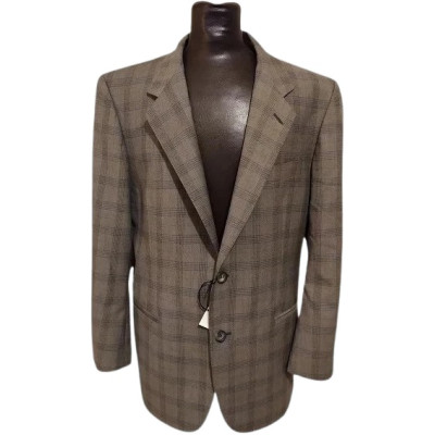 Nicolò Barbaro - Giacca da uomo in pura lana color beige-giuo018-Italianfashionglam
