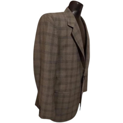 Nicolò Barbaro - Giacca da uomo in pura lana color beige-giuo018-Italianfashionglam
