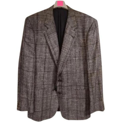 Damiani - Giacca da uomo in lana Principe di Galles grigio-giuo026-Italianfashionglam