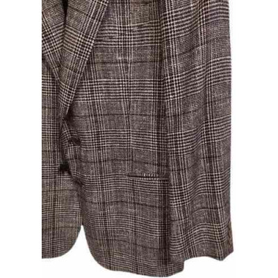 Damiani - Giacca da uomo in lana Principe di Galles grigio-giuo026-Italianfashionglam