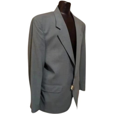 Marzotto - Giacca da uomo cotone blu Principe di Galles-giuo010