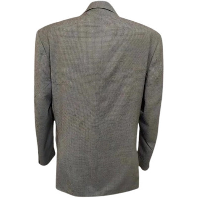 Marzotto - Giacca da uomo cotone blu Principe di Galles-giuo010
