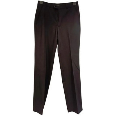 Armani Collezioni - Pantalone da uomo in lana color nero-puo062-Italianfashionglam