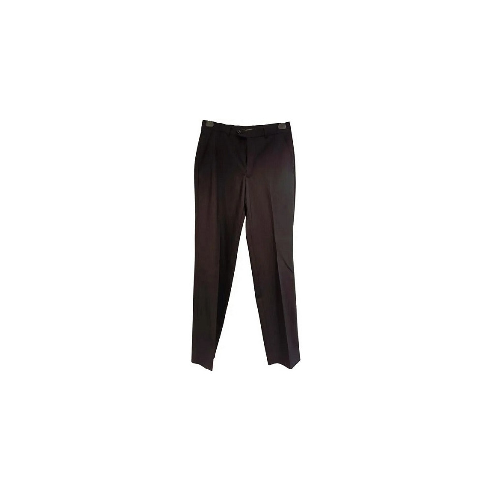 Armani Collezioni - Pantalone da uomo in lana color nero-puo062-Italianfashionglam Armani Collezioni - Pantalone da uomo in lana color nero-puo062-Italianfashionglam