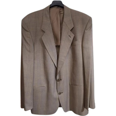 Marzotto - Giacca da uomo Principe di Galles color beige-giuo024-Italianfashionglam