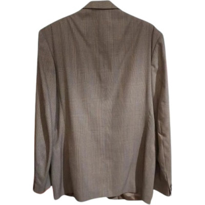 Marzotto - Giacca da uomo Principe di Galles color beige-giuo024-Italianfashionglam