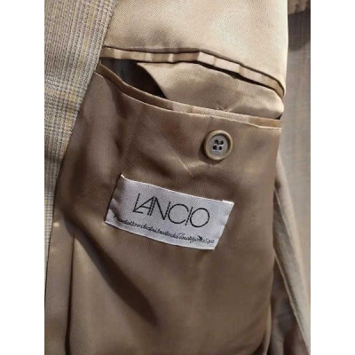 Marzotto - Giacca da uomo Principe di Galles color beige-giuo024-Italianfashionglam