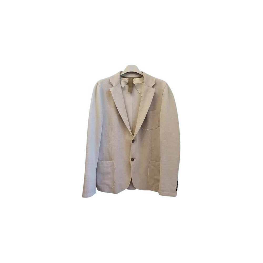 Eredi Pisanò Roma - Giacca glam uomo in cotone beige - Italianfashionglam Eredi Pisanò Roma - Giacca glam uomo in cotone beige - Italianfashionglam
