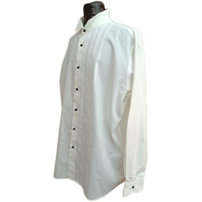 Patrick - Camicia cerimonia uomo in puro cotone bianco-camu017-Italianfashionglam
