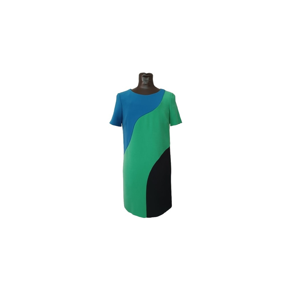Pinko - Abito tubino midi in misto di viscosa multi colore - dsd115-Italianfashionglam Pinko - Abito tubino midi in misto di viscosa multi colore - dsd115-Italianfashionglam