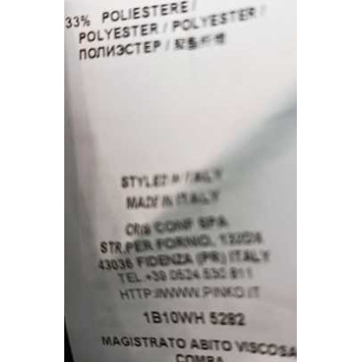 Pinko - Abito tubino midi in misto di viscosa multi colore - dsd115-Italianfashionglam