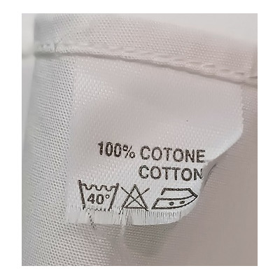 Patrick - Camicia da uomo in cotone bianco collo Korean - camu020-Italianfashionglam