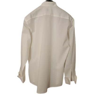 Patrick - Camicia da uomo in cotone bianco collo Korean - camu020-Italianfashionglam