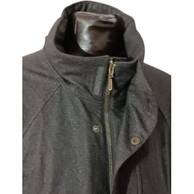 Loro Piana - Giacca da uomo in lana di color grigio scuro-acu026-Italianfashionglam
